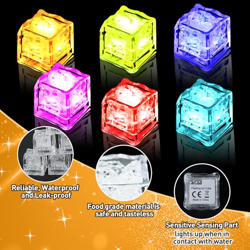 24 Cubos de Hielo LED Reutilizables para Bebidas miniatura 4