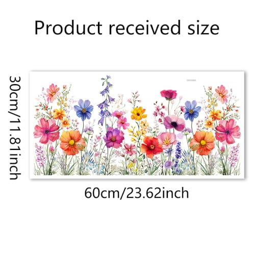 Wildflower Grass Wall Decals for Bedroom Home Decoration
| Lily Peony Poppy Floral Window Stickers for Office Living Room
| Flower Garden Window Stickers for TV Room Home Decor