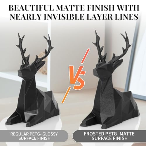 Image of TINMORRY PETG-GF Glass Fiber PETG Filament 1.75mm, 3 KG, Frosted Black