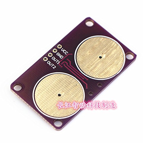 Diybigworld CJMCU0201 Double Button Capacitive Touch Proximity Induction Keyboard, About 05mm