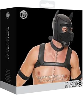 OUCH PUPPY PLAY - PUPPY KIT NEOPRENO - NEGRO