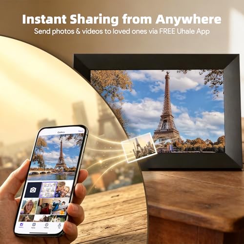 Digital Picture Frame, 10.1" WiFi IPS Touch Screen, Digital Photo Frame Gift,32GB Memory,Instant App Sharing,HD Touchscreen, for Parents&Grandparents - image 7