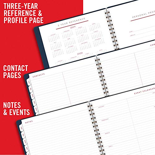 At-A-Glance 2019 Weekly & Monthly Planner, 8-1/2" X 11", Large, Wirebound, Signature, Navy (Yp90520) #TOP5