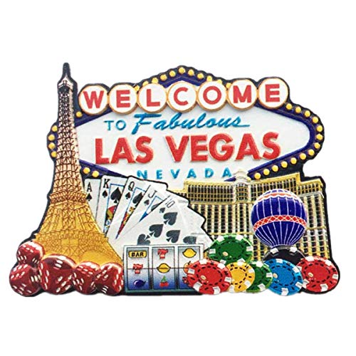 3D berühmter Casino Las Vegas Nevada USA Kühlschrankmagnet Souvenir Geschenk, Haus & Küche Dekoration Magnetaufkleber Las Vegas USA Kühlschrankmagnet Kollektion