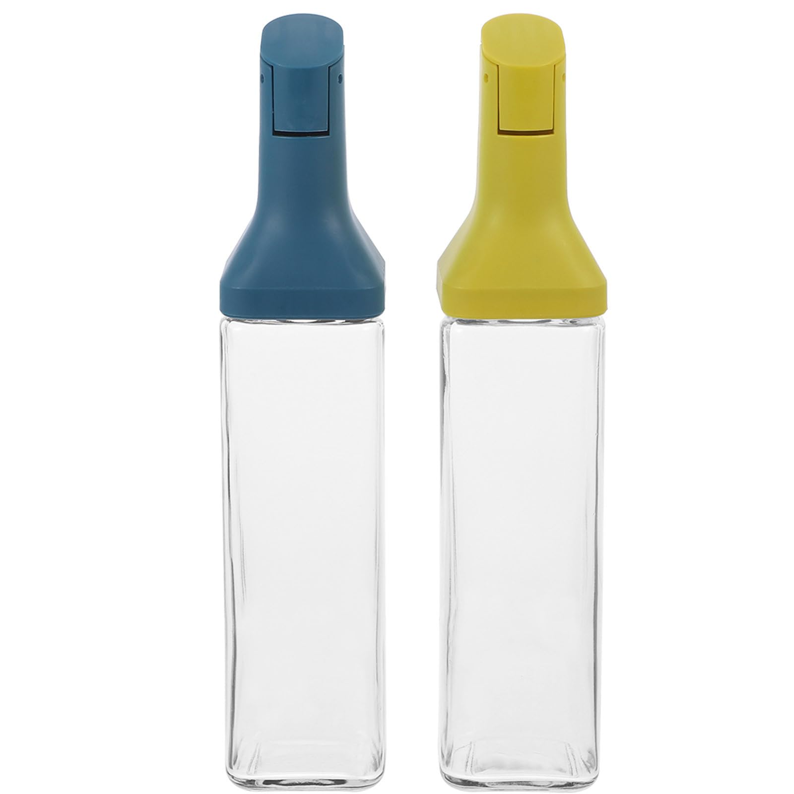 2 Piezas Aceitera de Vidrio a Prueba de Fugas para Aceite y Salsa