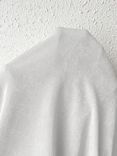 Image of SweatyRocks Women's Ruched Mock Neck Long Sleeve T Shirt Solid Slim Fitted Tee Tops