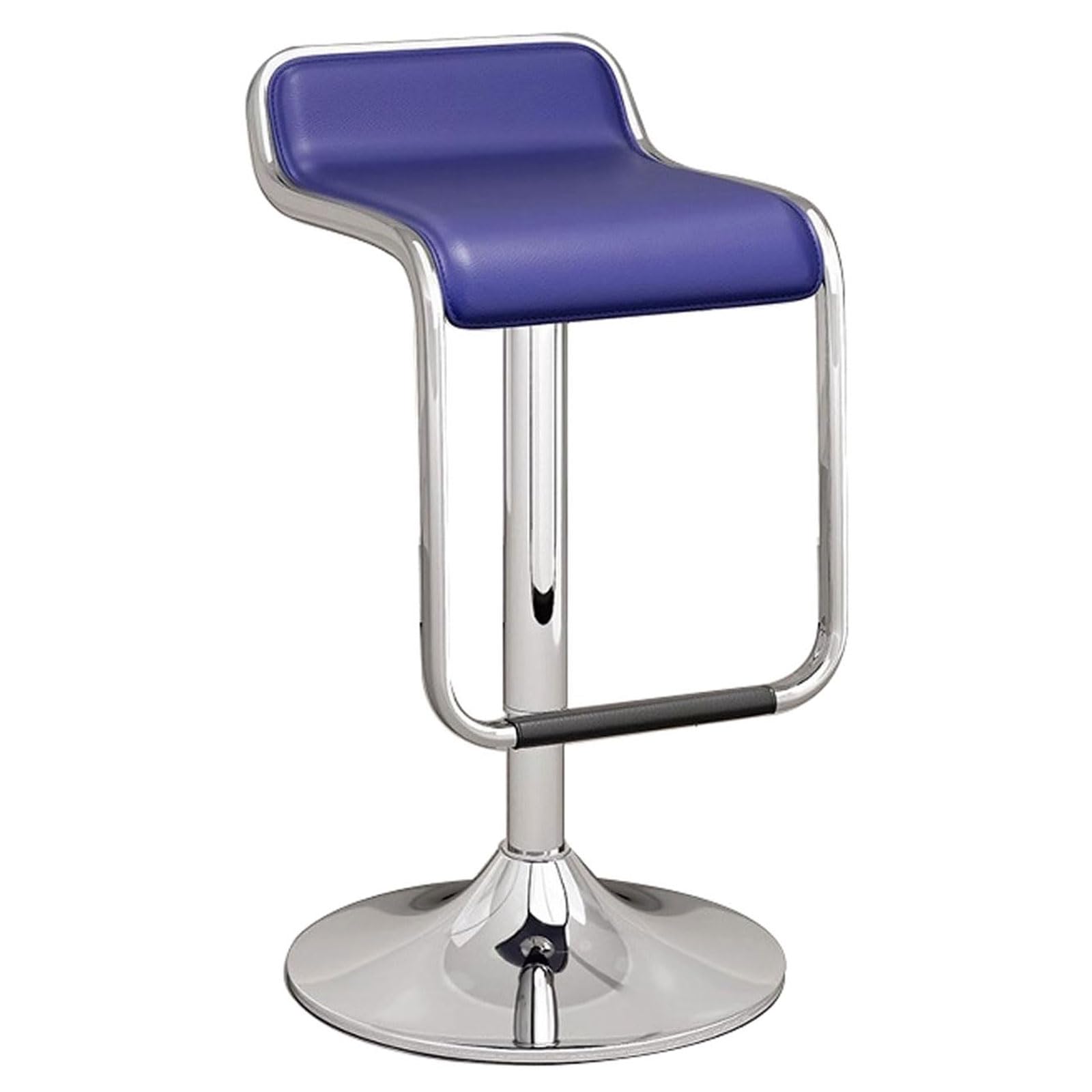 Taburete de Bar, Ergonómico, Giratorio 360°, Altura Ajustable, Elevador de Gas SGS, Taburete para Desayuno, Estructura De Acero, Altura del Asiento 61-81 Cm/24-32 Inch