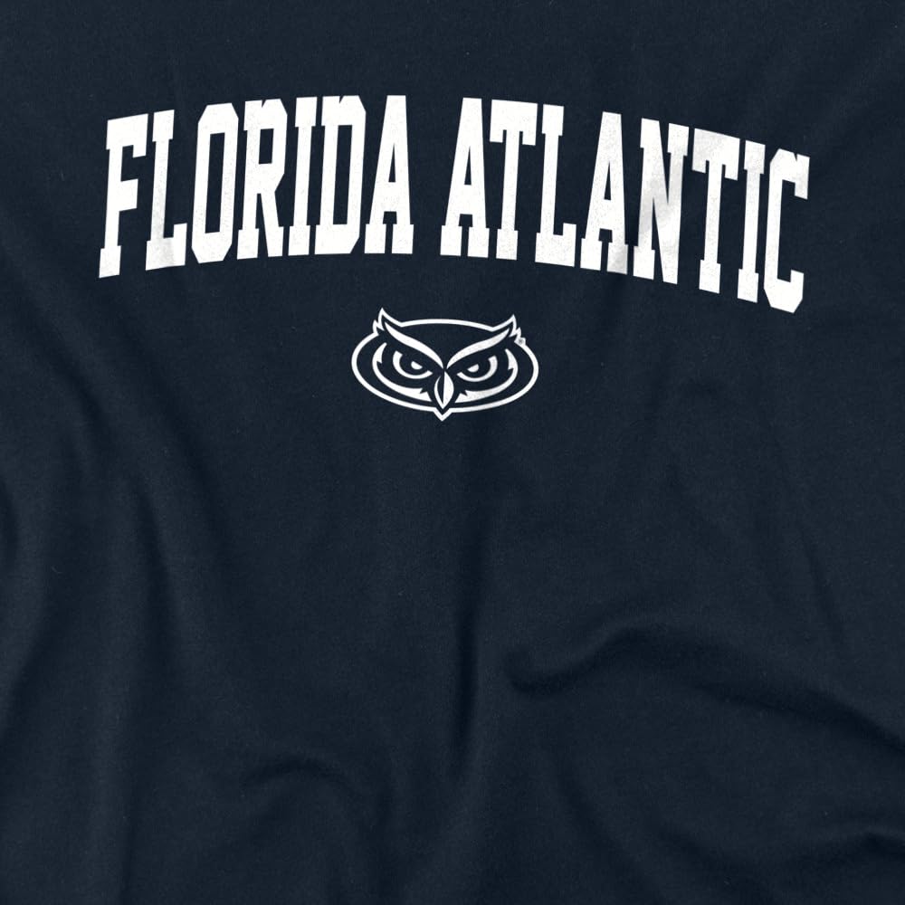 LOGOVISION Florida Atlantic University One Color Arched Kids T Shirt (4) for Toddler Boys and Girls, Navy