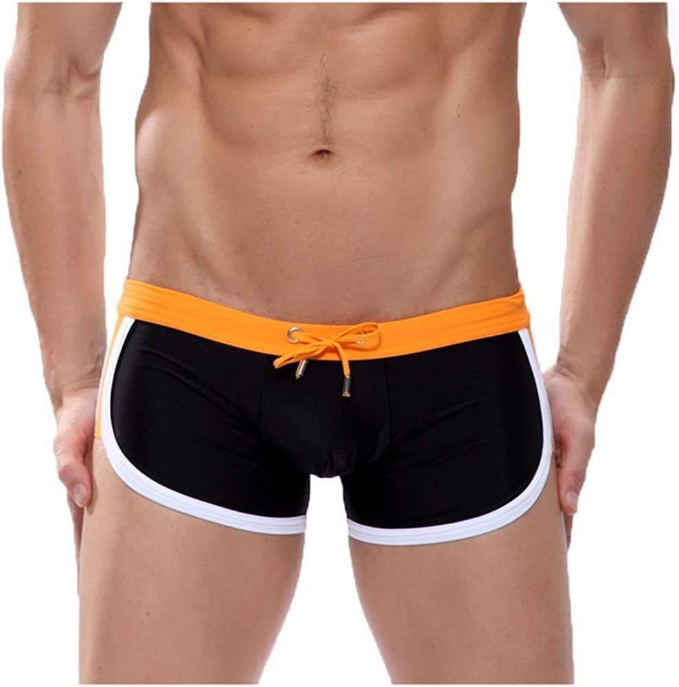Men's Swimming Shorts, Sexy Sport Brief Surfing Swimwear Shorts Summer Swimming Boxer Trunks