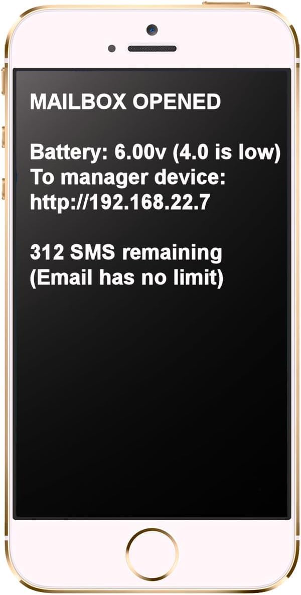Mail Patrol Long Range - Mailbox Alert Notification System (Compatible with Alexa) (LORA - Long Range - up to 1 Mile Range from House to Mailbox)