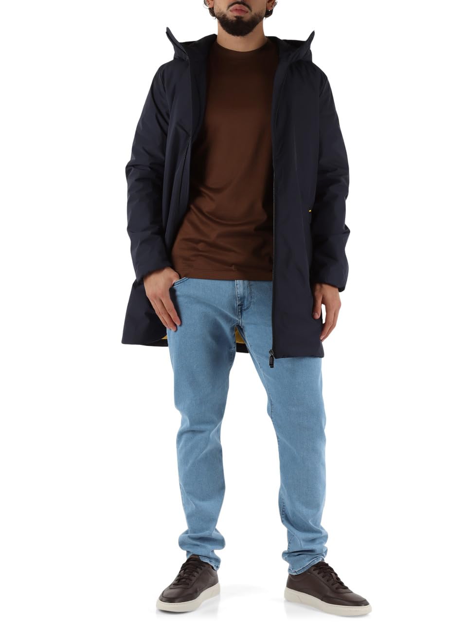 Ciesse Piumini Giacca lunga Uomo imbottita con cappuccio GUNBU 6545