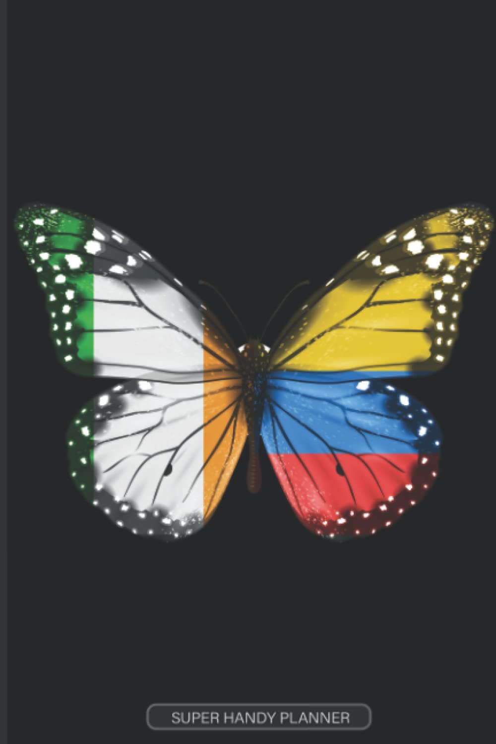 Planner: Irish Colombian Flag Combined Butterfly Flags Of Ireland Colombia