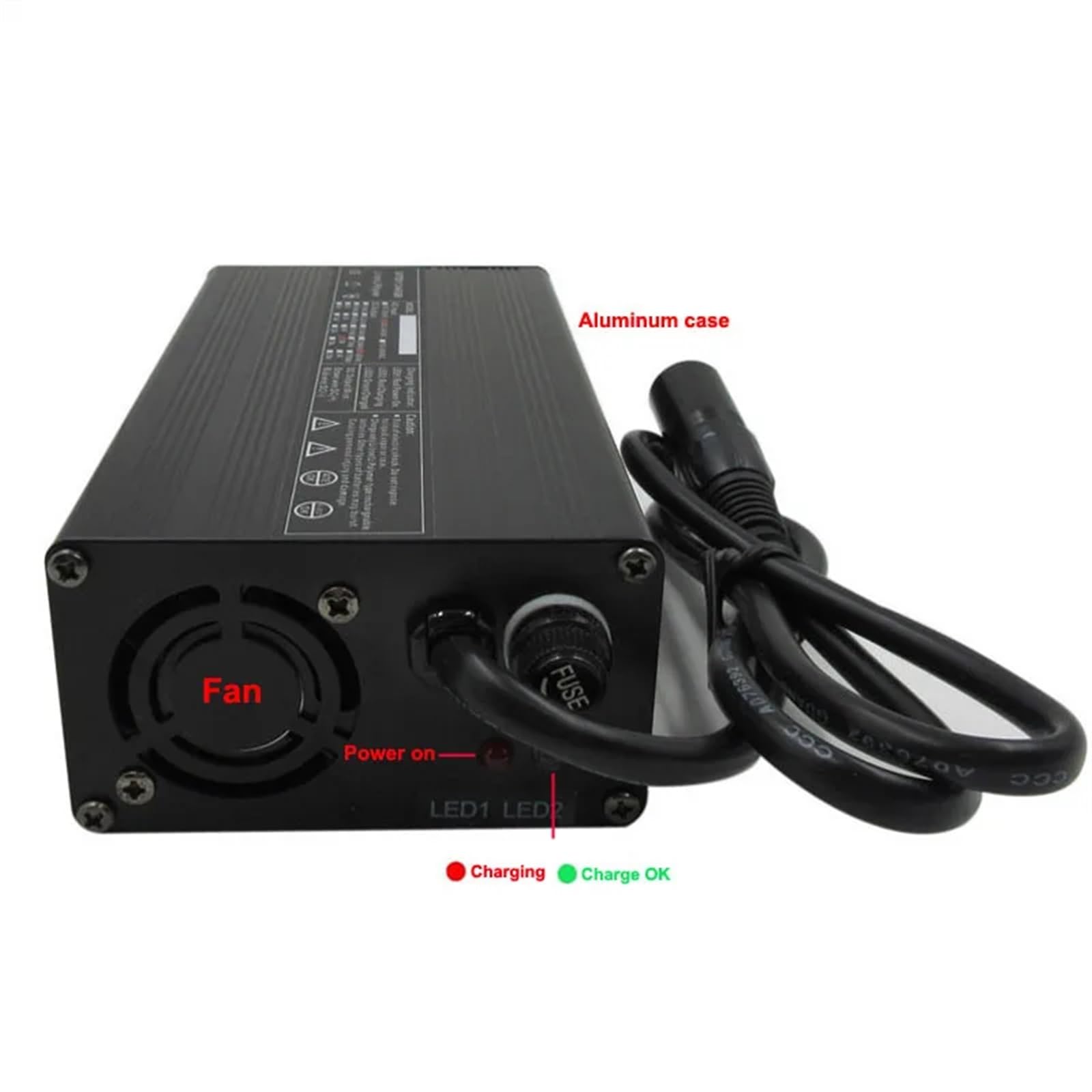 Chargeur Rapide de Batterie au Lithium 14.6V 20A LiFePO4 for 4S 12V 14.4V LFP Voiture de Tourisme RV Stockage d'énergie Fer Phosphate Bateria (Color : XT60)