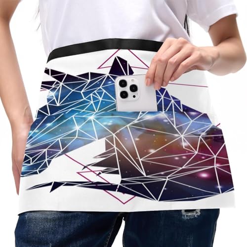 Tablier de chef multicolore avec poches pour service de bar et bistrot - 4