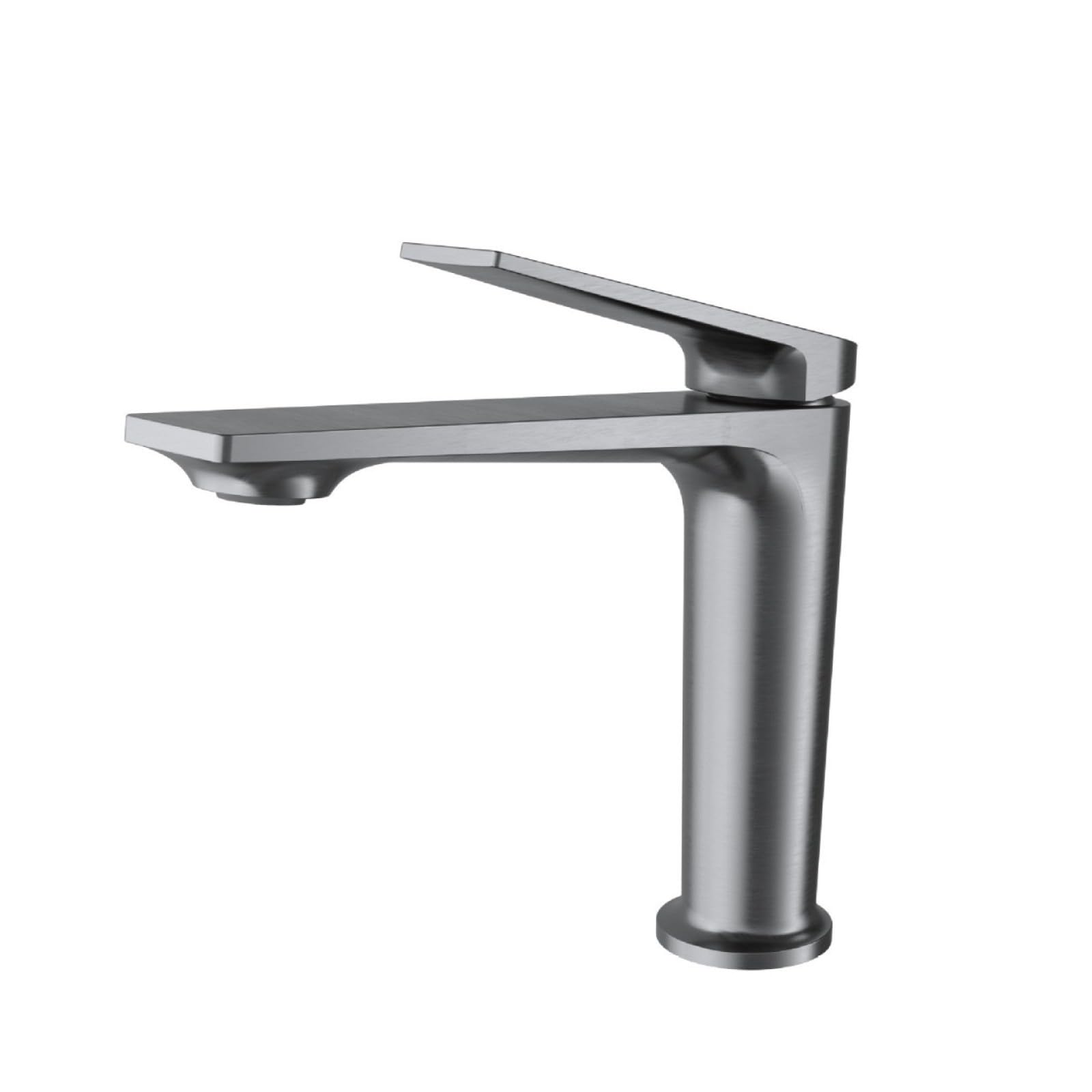 Fanjubei Gunpowder Gray Bathroom Copper Hot And Cold Basin Faucet, Gun Gray