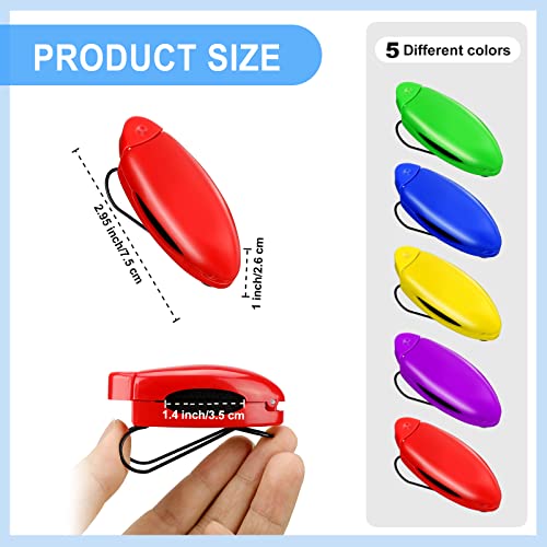 Image of Frienda 5 Pcs Sunglasses Holder for Car Sun Visor Clip, Sunglass Holder for Visor Eyeglasses Mount Ticket Card Clip Car Accessories for Women Men (Bright Color)