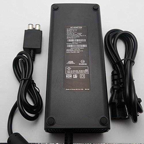 Fonte Xbox Para 360 Slim Bivolt 110v/220v Mais Cabo De Força