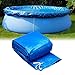 Produktbild bozitian Pool Abdeckplane Für Easy-Pool Dunkelblau Swimming Pool Abdeckplane Plane Schutzplane Aufblasbar Schwimmbecken Staubschutzwindel Rundes PE Abdecktuch