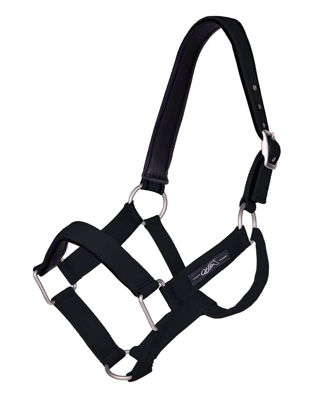 QHP Cabestro Extra Fuerte de nailon reforzado para caballos robustos