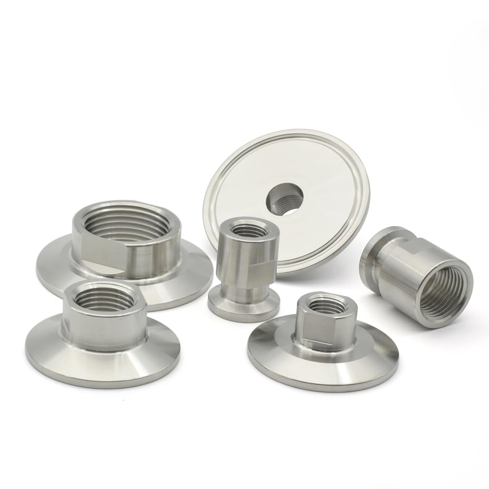 Adapter prosty z gwintem męskim i potrójnym zaciskiem ze stali nierdzewnej(1inchx64mm)