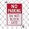 SmartSign Do Not Block Gate Sign, No Parking Sign | 10 x 14 Inches Engineer Grade Reflective Aluminum, Built to Last, Rust-Proof, Weather Resistant, Made in USA