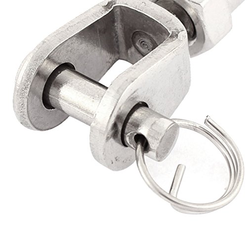 Aexit M8 Rigging Screw Turnbuckles Quijada Acero Inoxidable 2 piezas para Cable de Alambre miniatura 2