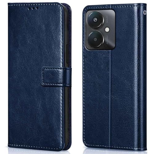 TOUCCH Flip case for Mi Redmi 13C 4G / 13C 5G / Poco C65 / Poco M6 5G| Leather Finish Cover & Flexible Stand Design | Card and Money Pocket | Blue (B0CZPJGZL5) Amazon Price History, Amazon Price Tracker
