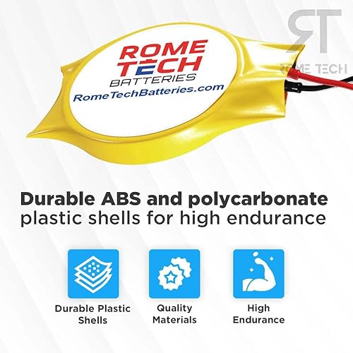 Miniatura 6 de Rome Tech CR1220 CMOS BIOS Batería para Dell Venue (Tablet) 11 Pro 7130 - Batería de respaldo para laptop 3V RTC CR 1220 con 2 cables