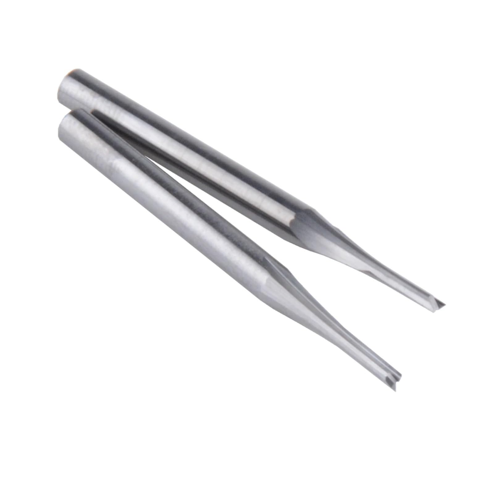 10 piezas 3,175 * 1,5 * 6 MM Fresa CNC de dos flautas rectas Broca de carburo for enrutador CNC for máquina de grabado de madera