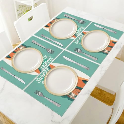Sets de table lavables pour protéger la table des taches de repas - 6