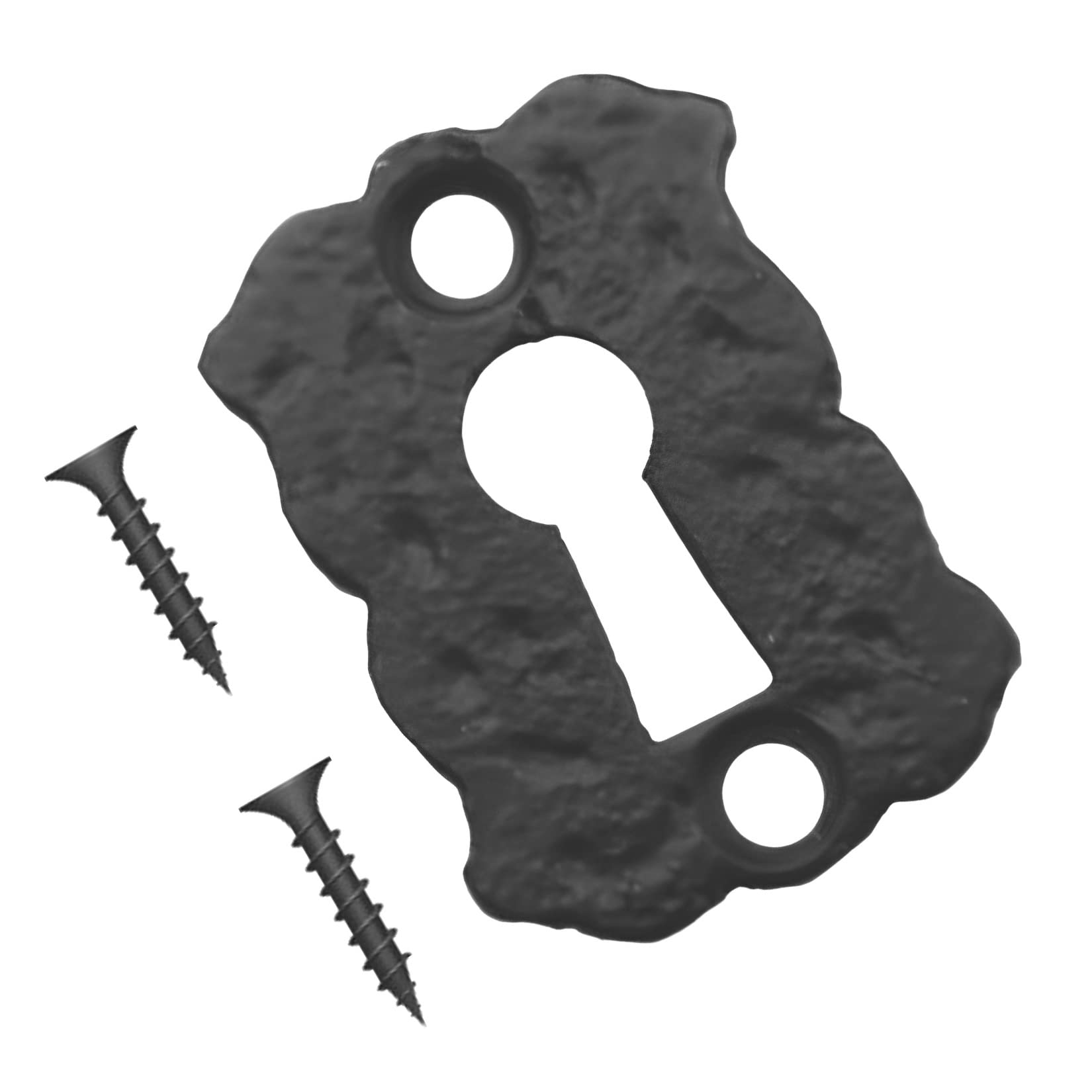 Terf Black Terf® Traditional Vintage Style Antique Escutcheon Open 45Mm Keyhole Cover Escutcheon Including Fixing Screw - Pack Of 1