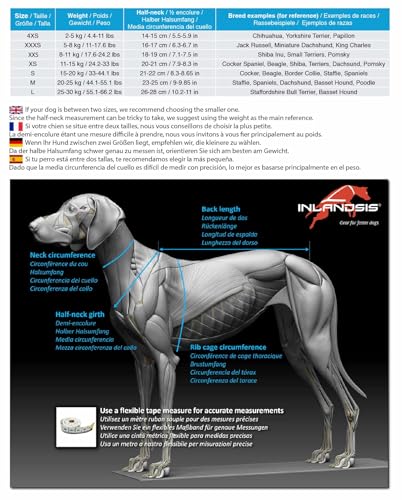 Inlandsis Canicross Geschirr für kleine Hunde, Open-Back