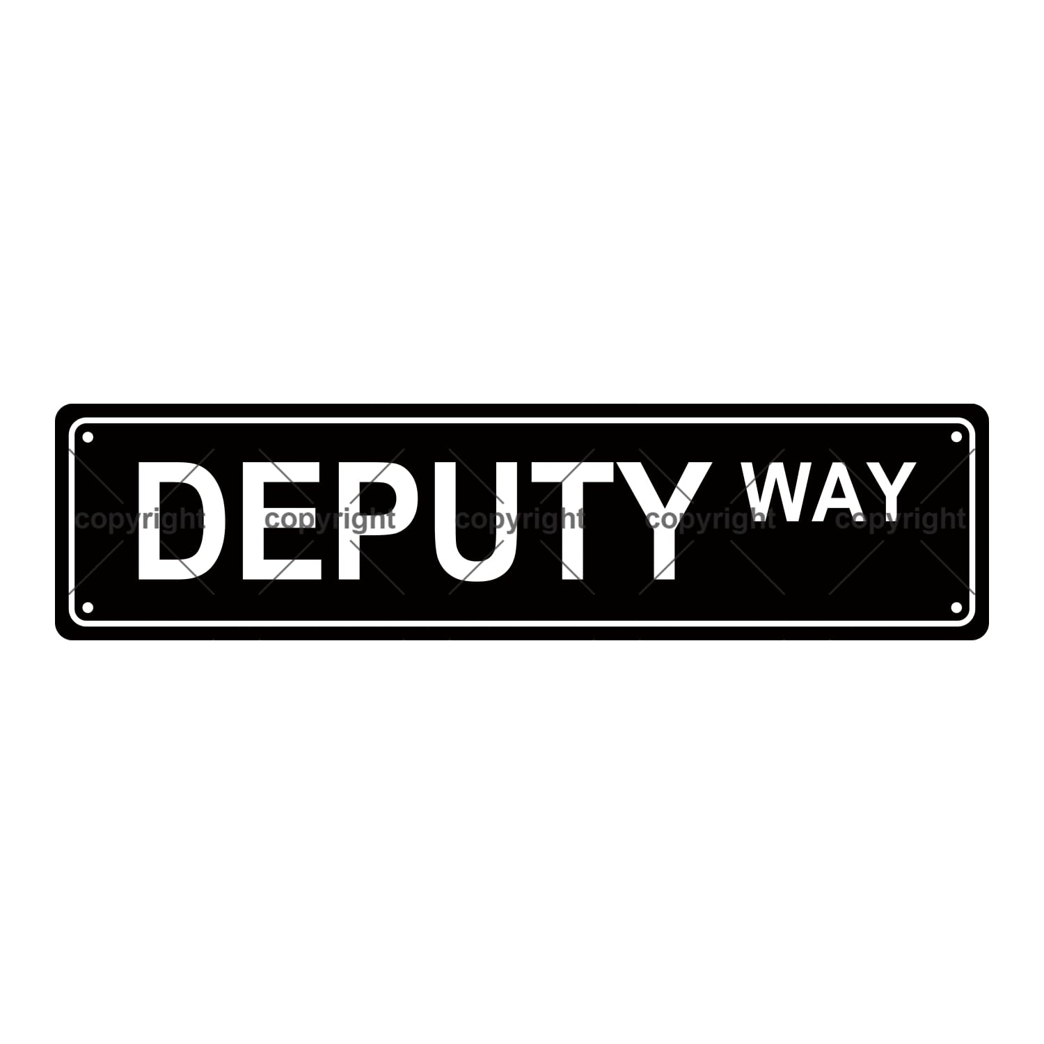 Deputy Way Occupation Metal Tin Street Sign Bar Cafe Garage Cave Home Room Wall Bathroom Farmhouse Garden Porch Patio Decor,4x16 Inch