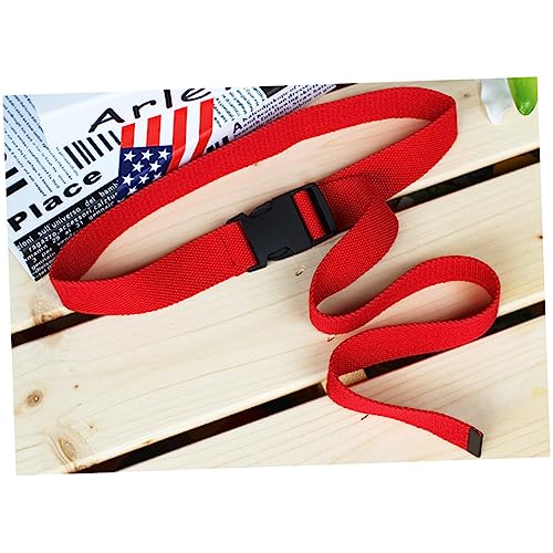 VALICLUD 6pcs Adjustable Plastic Buckle Canvas Belt for Men and Women Lightweight Unisex Waist Belt Random Colors Casual and Simple Design Sturdy and Breathable Material4