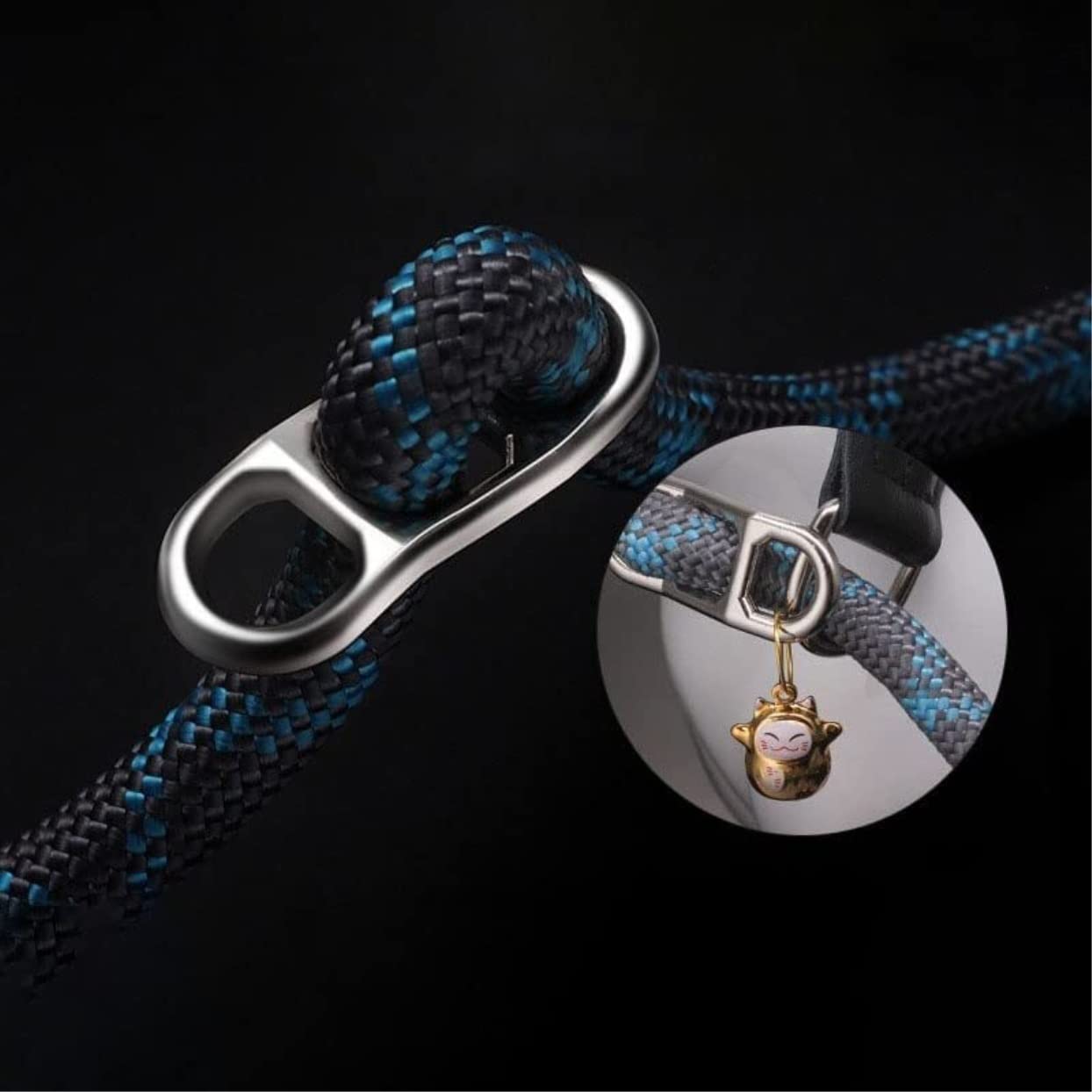 Correa Perro Cadena P Reflectante Collar Deslizante Grande Mascota Caminar Plomo Perro Escalada Cuerda Cómoda Correa Perro Suave(Oranje,13mmX150cm)