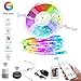 Produktbild LED Licht Streifen 5m, Alexa LED Strip,Sync mit Musik, 16 Mio Farben steuerbar via App, WIFI RGB LED Streifen Kompatibel mit Amazon Alexa, Google Home, IFTTT,für Deko Party Weihnachten