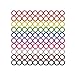 Colorful Iron O-Rings & Stitch Ring Markers for Knitting/Crochet/etc, (Available in 14 Sizes, Includes 10 Colors, for Knitting/Crochet/etc (Small (Internal Diameter 9mm), 100pcs)