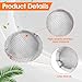 Andibro 60Pcs Stainless Steel Bowl Screens, 1/2 Inch Stainless Steel Bowl Mesh Clean Screens Tapered Design Conical Design Metal Filters Mini Metal Clean Screen Reusable Filters
