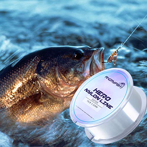 ANGRYFISH Nylon Angelschnur 300M-Monofilament Karpfen-Angelschnur—Super verschleißfest—Ausgezeichnete Elastizität… – Bild 8