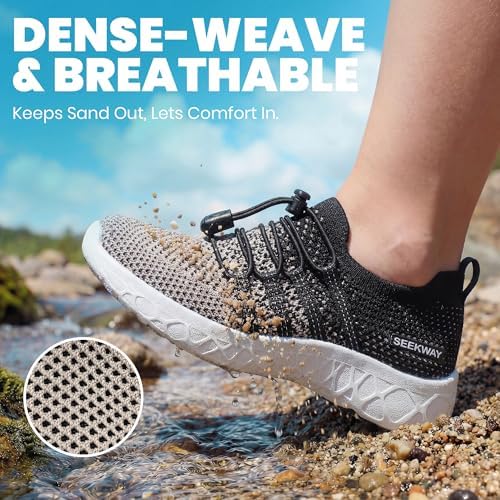 SEEKWAY Hiking Water Shoes for Kids and Toddler - Quick Dry Aqua Shoes and Barefoot for Surf Swim Beach Pool Kayak Sport Accessories, Camping Essentials Non-Slip for Boys Girls Sizes — view 2