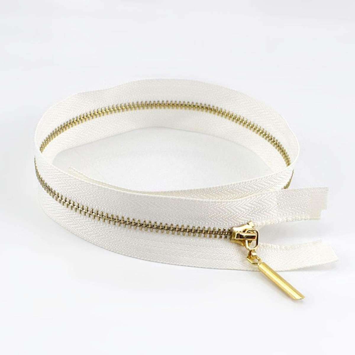 Estrattore Ziper, fissatore di cerniere, Sliders Zipper,Sewing Zips,Ended Zip Fasteners,2/5pcs Metal Zipper Open End Zip for Sew Bags Purse Down Jacket Skirt Clothing Sewing