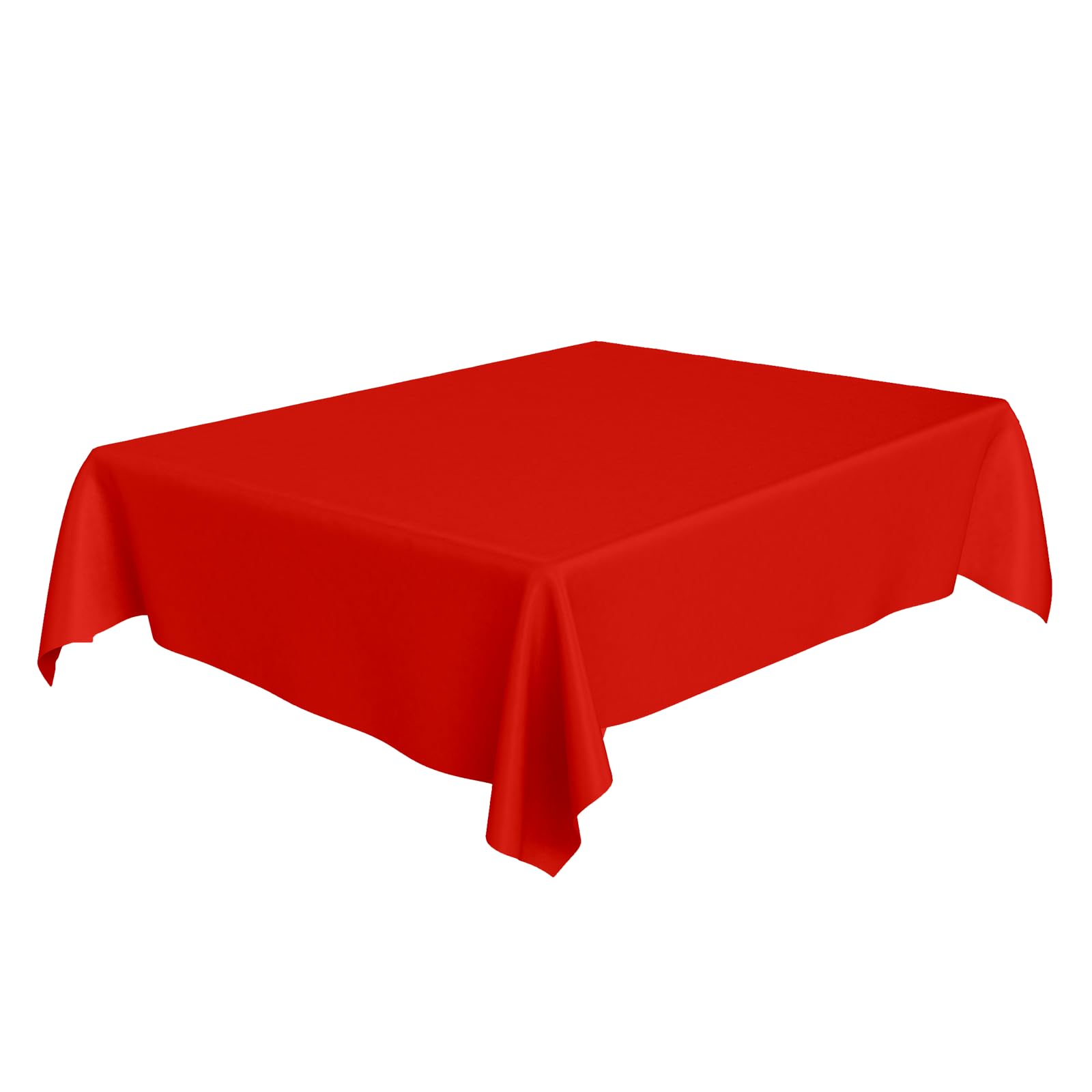 Aex Red Disposable Tablecloth – Waterproof 54" × 72" Plastic Table Cover, Party Tablecloths For Weddings, Birthdays & Picnics – Easy Cleanup Table Cloth