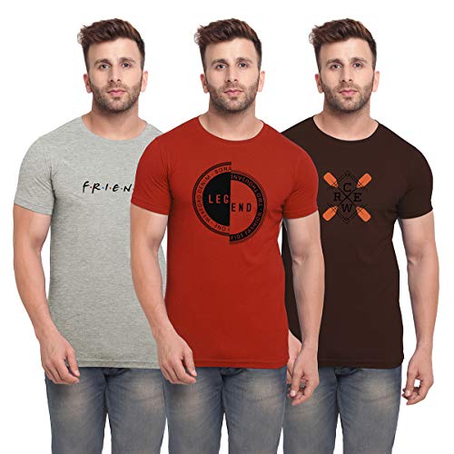 Image of BULLMER Men's Regular Fit T-Shirt (Pack of 3)