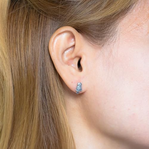 Boma Jewelry Sterling Silver Oxidized Owl Stud Earrings2