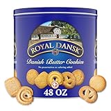 Royal Dansk Danish Butter Cookies, Premium Assorted Cookies in a Gift Tin, Great for Sharing and Gifting, 48 oz