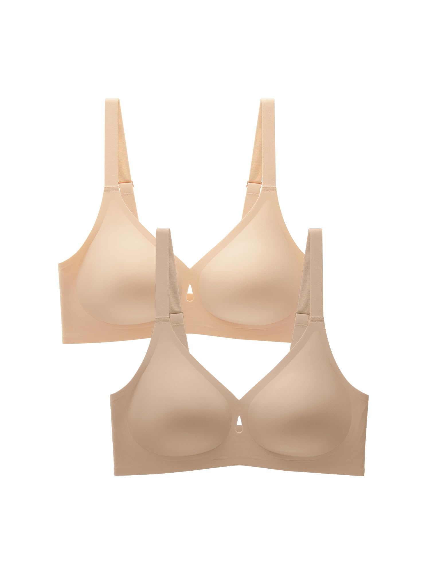 LUCKMEEY Bras for Women No Underwire Wireless Bras - Seamless Push Up Full Coverage Bralettes Comfortable Everyday Bra