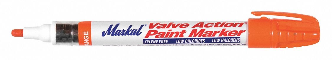 Paint Marker, Valve Action, Orange