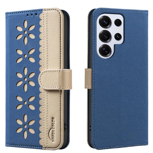 Étui portefeuille Samsung Galaxy S23 bleu idéal pour vos déplacements et sorties