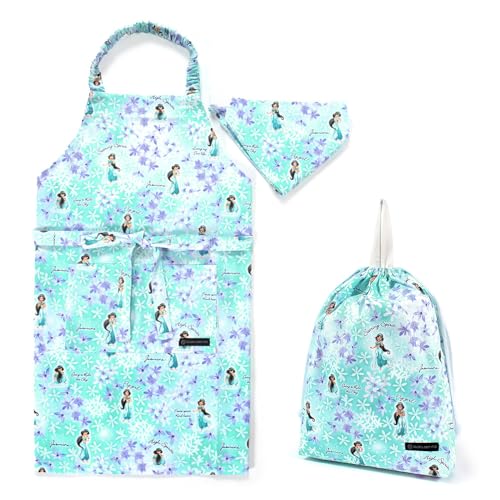 COLORFUL CANDY STYLE ディズニー 2点セット 巾着 体操服袋 エプロン130-160 調理実習 キッチン お手伝い 三角巾セット Jasmine/Aladdin 小学校 幼稚園 子供 キッズ おしゃれ かわいい 女の子 NV503100