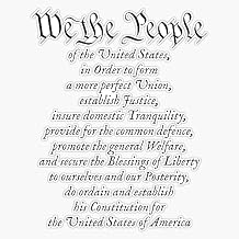 Magnet We The People Preamble Constitution To The United States Magnet Vinyl Decal Sticker 5"